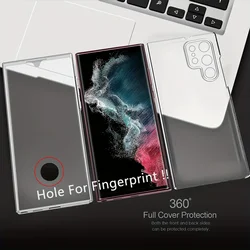 Rugged 360 Full - Body Dual - Layer PC+Silicone Case with Screen Protector - S24Plus S25Plus (Clear)