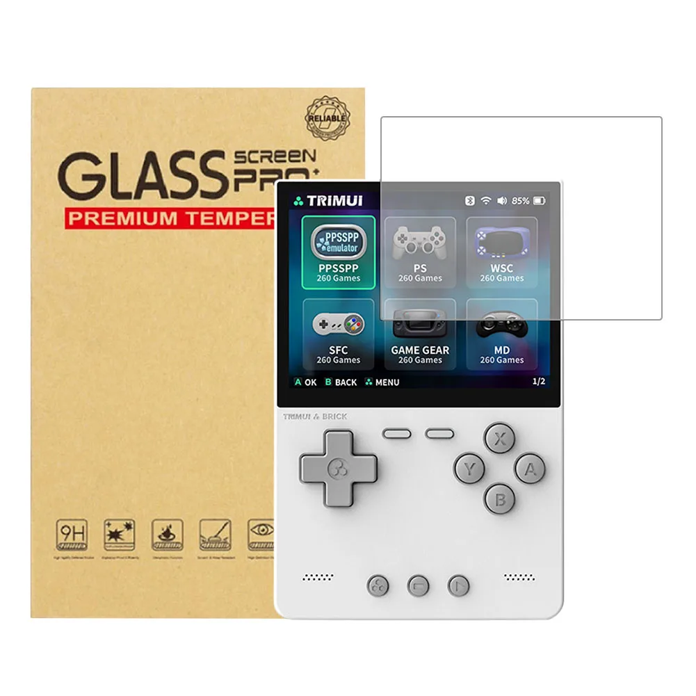 Tempered Glass Screen Protector Film for Game Consoles Anti Scratch