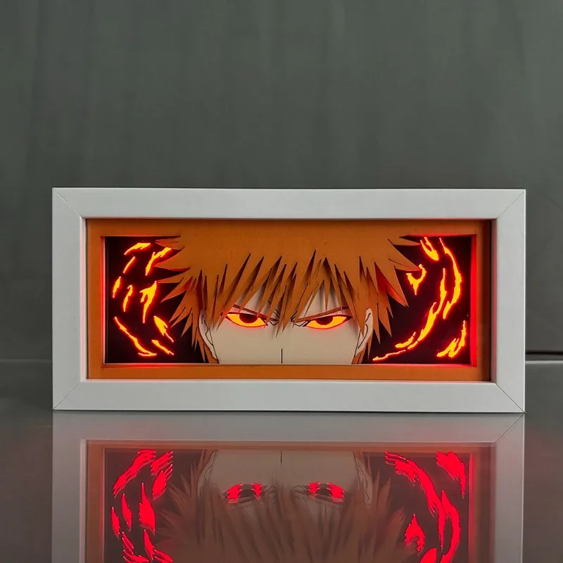 

Anime Night Light Bleach: Thousand-Year Blood War Arc Kurosaki Ichigo Paper Carving Lamp Ulquiorra Bedside Lamp Gift