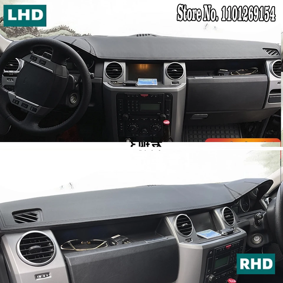 NIKLE Dashmat Copertura Copri Per Land Rover LR3 Discovery 3/4 Range Rover Sport 2005-2016, Tappetino Per Cruscotto Auto - Foto 12
