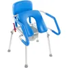 GentleBoost Uplift Raised Toilet Seat with Handles, Padded Bedside Commode Chair for Toilet Elderly,Handicap Assistance Products 2