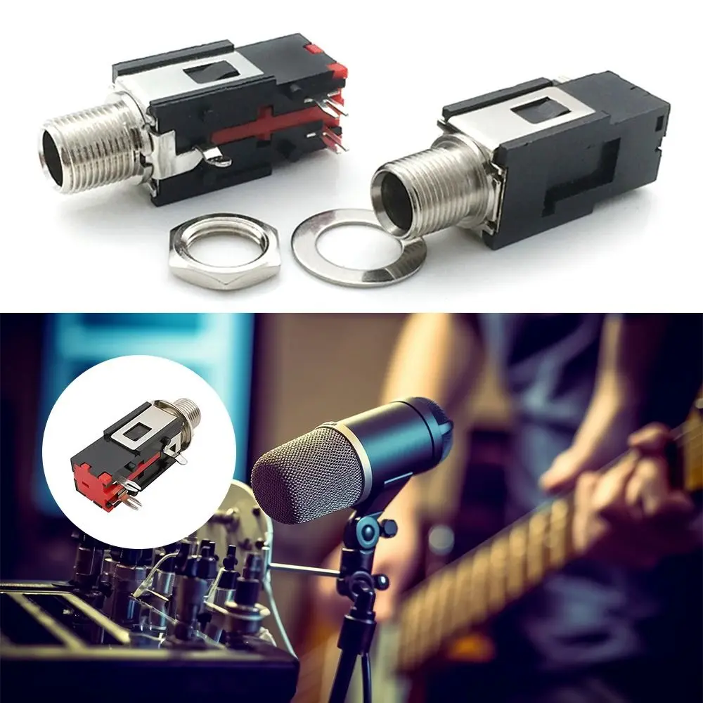 Premium 6.35mm Audio Connector with Thread Lock System
