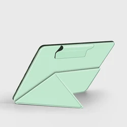 AJIUYU Premium PU Leather Stand Flip Cover for 12.1 Inch Tablets - Smart Magnetic Case with Enhanced Protection (Green)