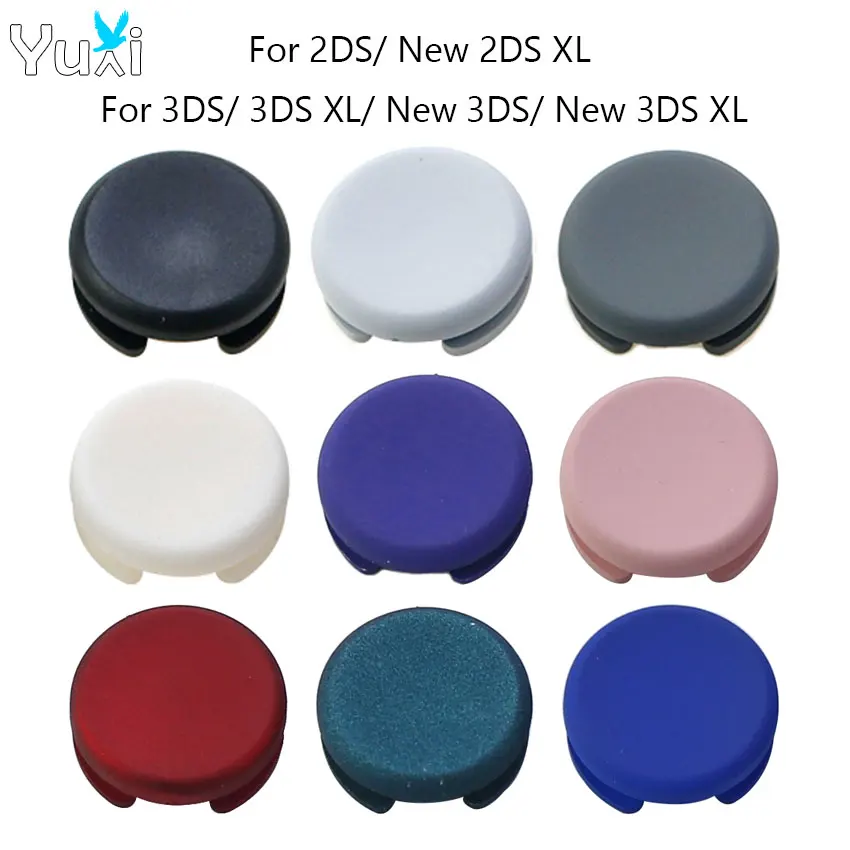 YuXi 아날로그 조이스틱 스틱 그립 캡 컨트롤 커버, 단추 교체 수리 부품 케이스, 신제품 3DS XL LL 2DS