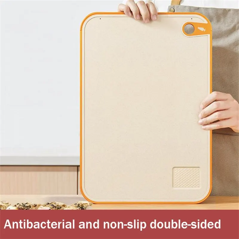 Wheat Straw Double-Sided Antibacterial Cutting Board Home Kitchen Anti-mildew Anti-slip Plastic Multi-functional Sticky Board