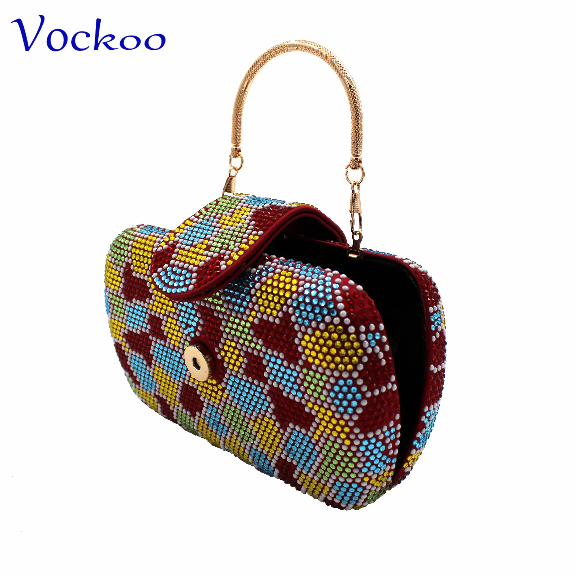 New Shoe and Matching Bag for Nigeria Party Slip on Shoes for Women Ladies Italian Shoes and Bag Set Decorated with Rhinestone