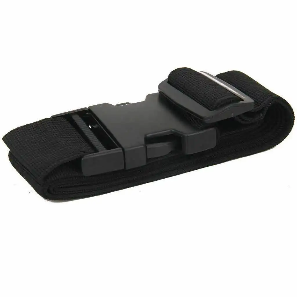 Black Durable Nylon 0.5~3M Travel Tied Cargo Tie Down Luggage Lash Belt Strap With Cam Buckle Travel Kits Outdoor Camping Tool