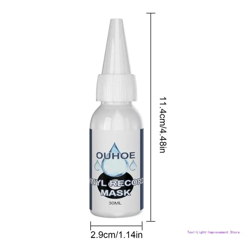 C63E 30ml Vinyl Record Cleaner Anti-static Detergent Record Cleaner Fluid Dust Remover Dirt Degreasing Cleaning Liquids