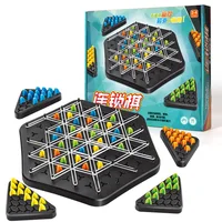 New Geometry Chain Chess Puzzle Triangle Chess Desktop Game Rubber Band Training Family Interaction Exercise Thinking Toys Gifts 1