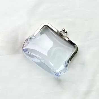 미니 돈 가방 버스 카드 철 입 클립 신용 ID 카드 작은 지갑 카드 홀더, 투명 동전 지갑 변경 지갑
