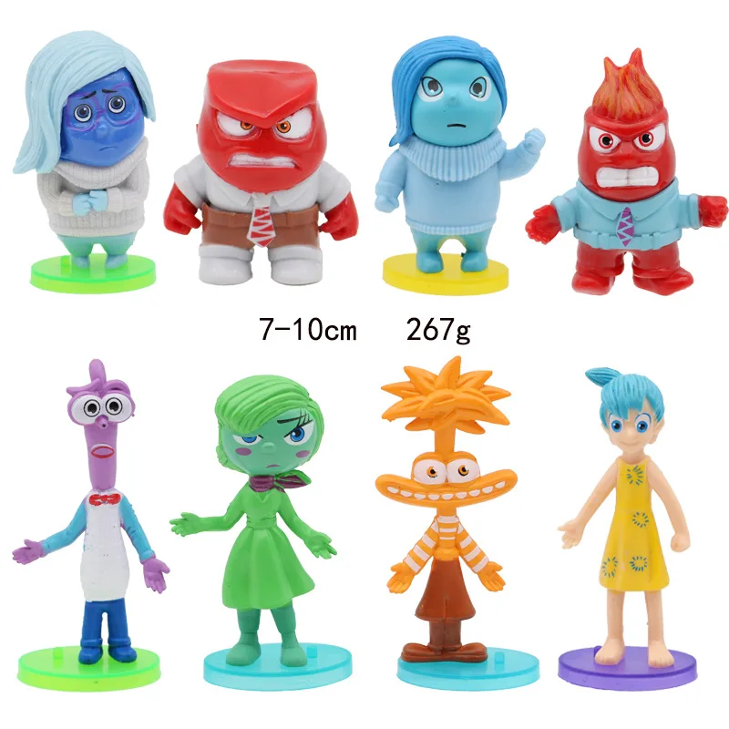 DISNEY PIXAR INSIDE Out Disgust 9 cm 3 figura giocattolo topper per