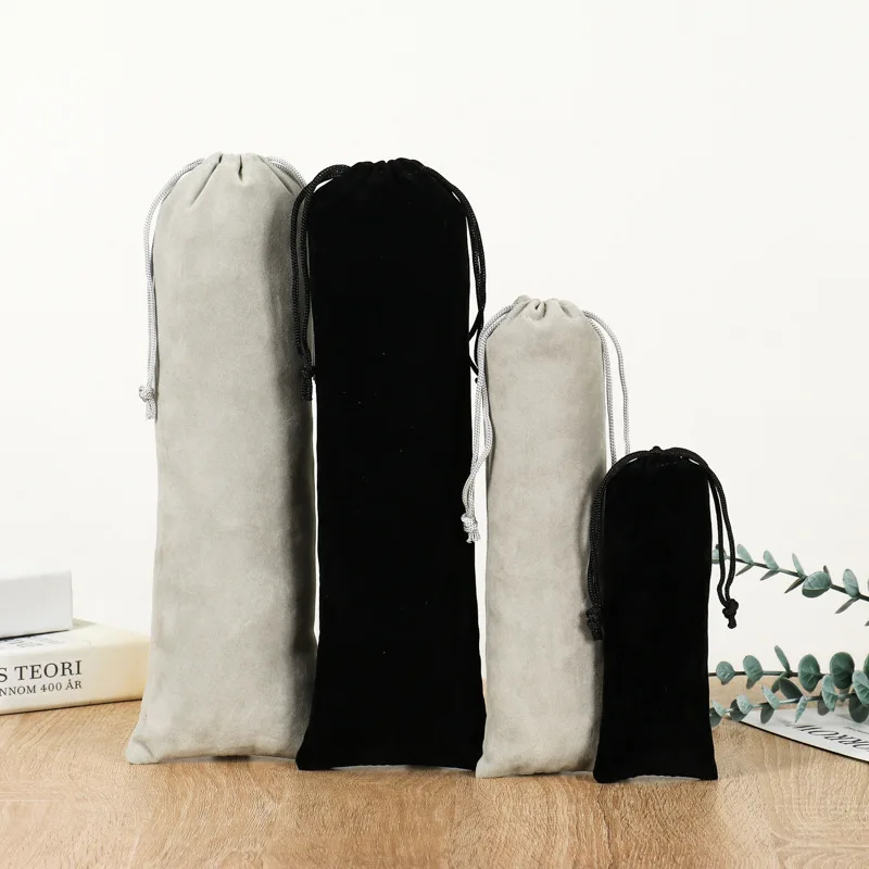StoBag 긴 벨벳 가방 드로스트링 플란넬 쥬얼리 선물, 화장품 보관 패키지, 휴대용 포켓 정리함 파우치, 50 개