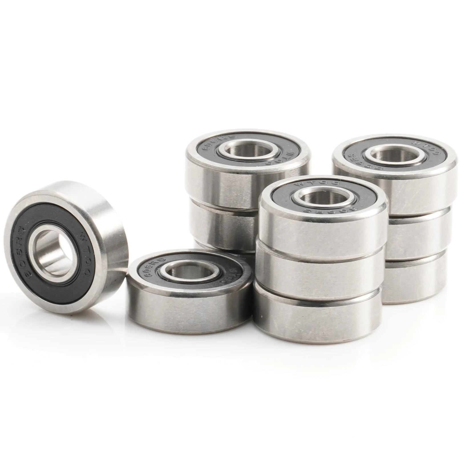 606RS Bearing 6*17*6 mm ABEC-5 (10PCS) Miniature Rubber Sealed 606-2RS 6x17x6 mm Ball Bearings 606 2RS