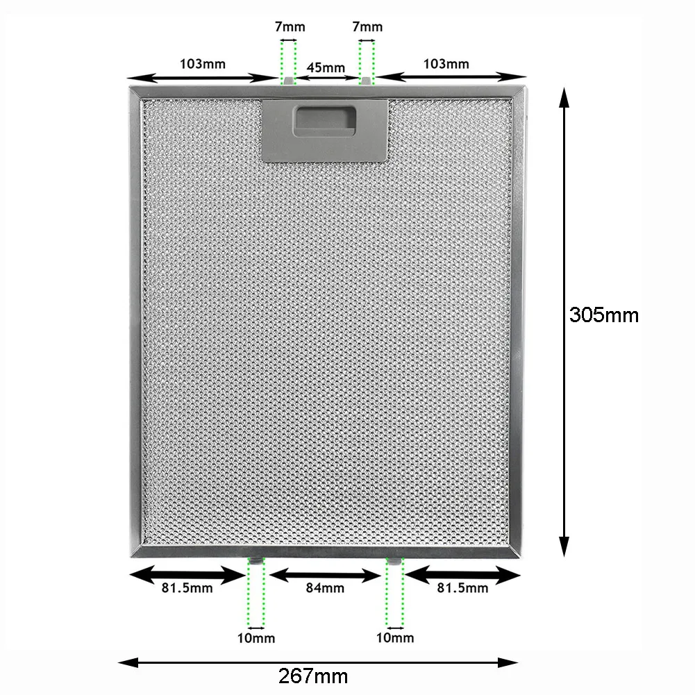 Filtro de Grasa Para Campana Extractora de 11 1/4 X11 3/4 X 3/8 Apto  Rejillas