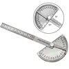 180 Degree Protractor Metal Angle Finder Angle Ruler Woodworking Tools Measuring Ruler Angle Meter Stainless Steel Goniometer 2