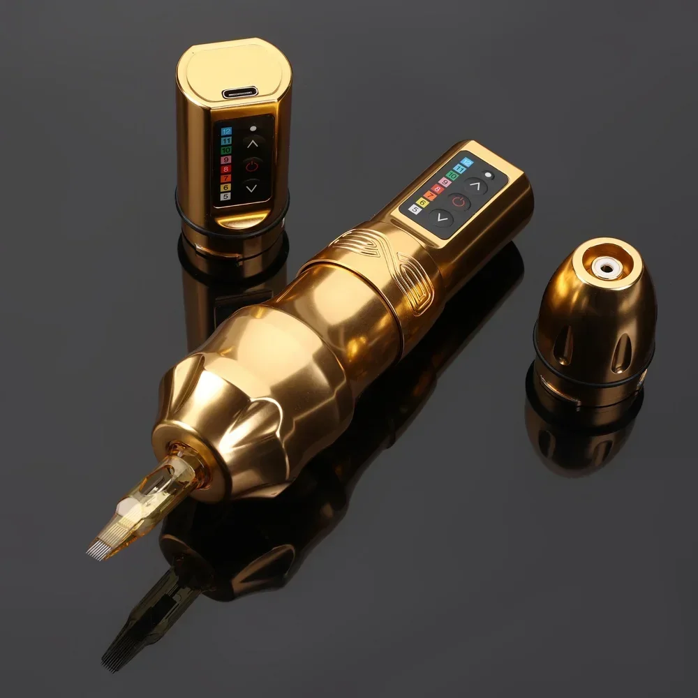 EXO Wireless Tattoo Machine Kit Coreless Motor 2400mAh Dual Battery Tattoo Rotaty Pen Gun For Artist tattoo supplies tattoo kit tattoo pen tattoo motor