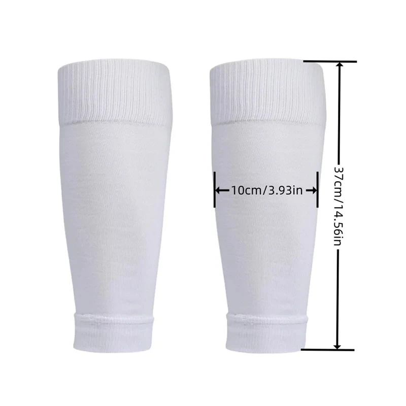 2 Pairs Set Men Grip Football + Knee Pads Calf Sleeves Adult Youth Non Slip Leg Shin Guards Basketball Soccer Sports_voghion.com