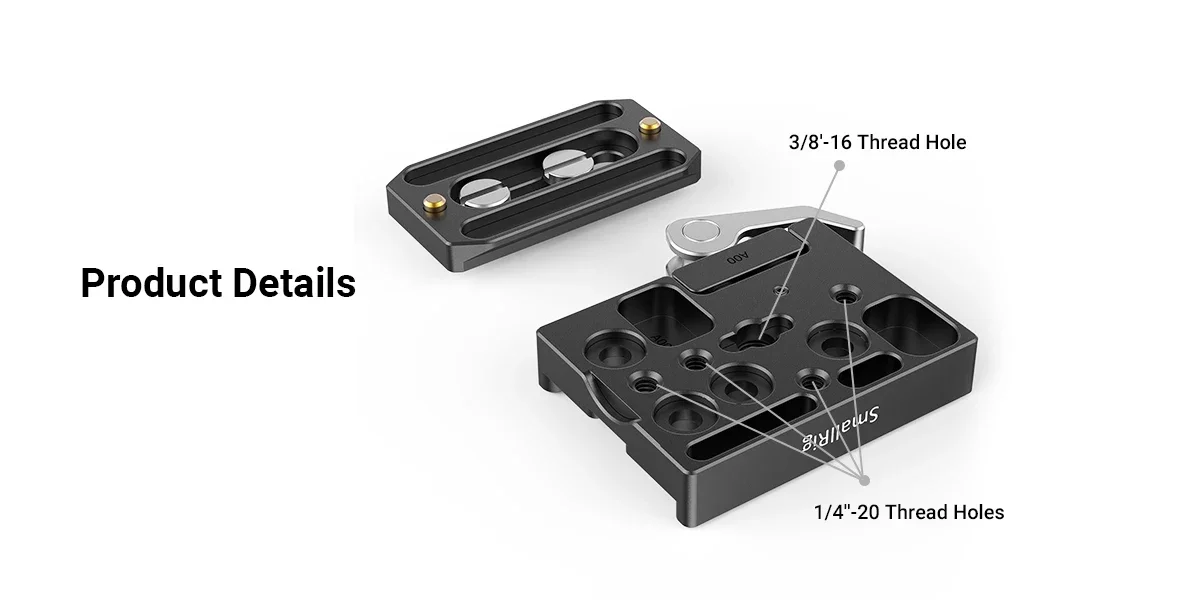 SmallRig Arca Style Quick Release Clamp and Plate Arca-type Compatible For DJI S
