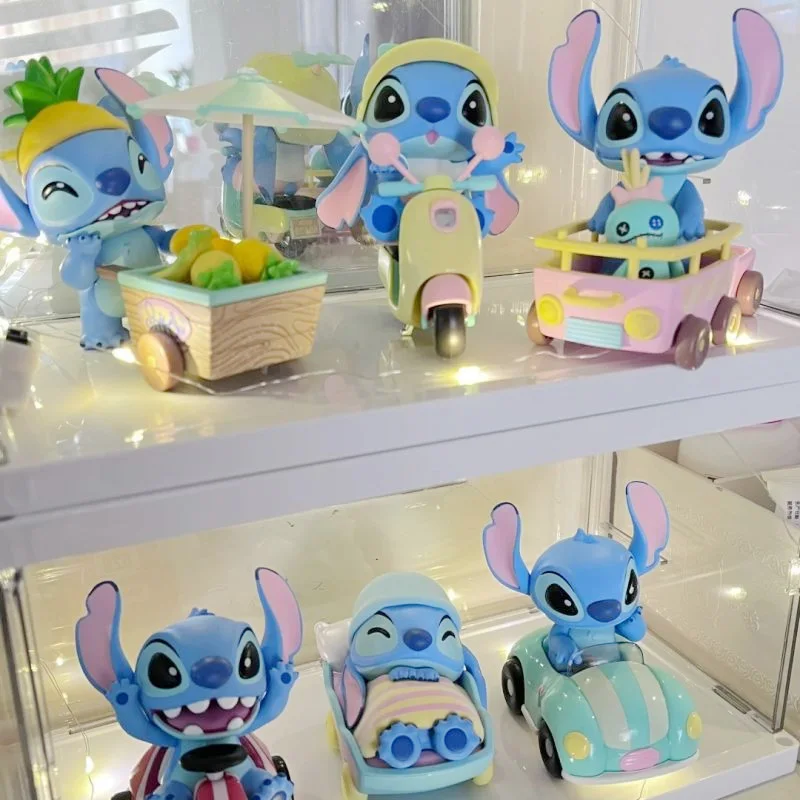 

Disney Lilo & Stitch Trip Collection Blind Box Anime Surprise Box Mystery Stich Riding Doll Desktop Ornament Toys Birthday Gift