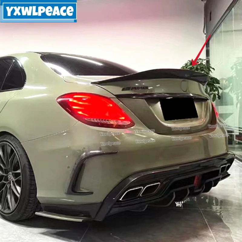 46'' Glänzend GT-Race Heckspoiler Heckflügel Spoiler Für Mercedes C-Klasse W205