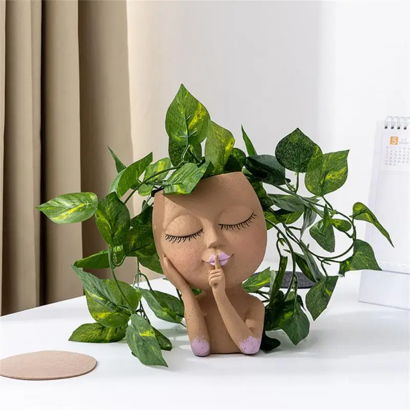 

Garden Ornaments Waterproof And Sweatproof Decorate The Bedroom Home Storage Home Furnishings Puppet Desktop Flowerpot Resin