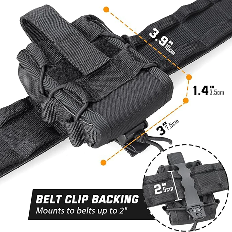 Handcuffs Holster Molle Shackles Case Universal Handcuffs Pouch EDC Tools Holder Waist Bag Outddor Hunting Belt Accessories 3