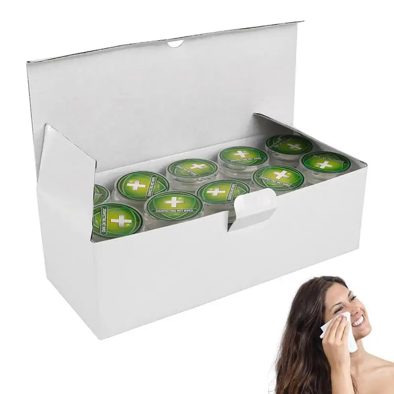

Compressed Wet Wipes 10Pcs Push-Style Compressed Wipes Tablets Portable Mini Compressed Coin Tissue For Travel Sports Beauty