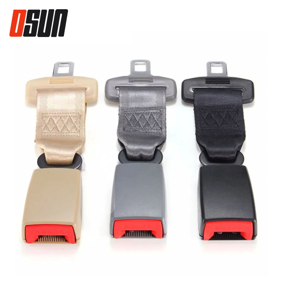 Car Seat Belt Extender Safety Seatbelt 21mm Longlasting Black\beige