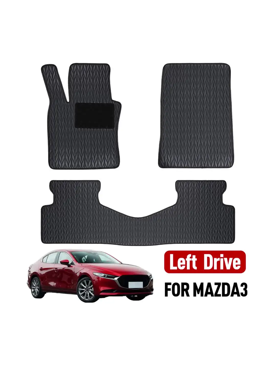 FCM - Tailored Rubber Car Mats - Fits Mazda 3 2019-2025