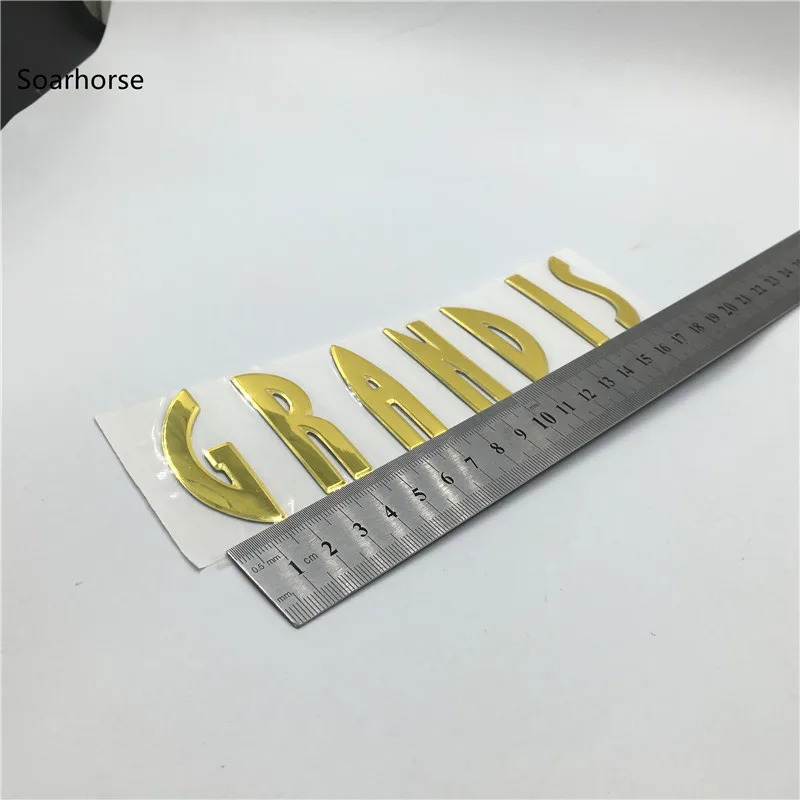 Grandis 엠블럼용 리어 부트 로고, 트렁크 문자 알파벳, 자동차 스타일링, 자동차 스티커