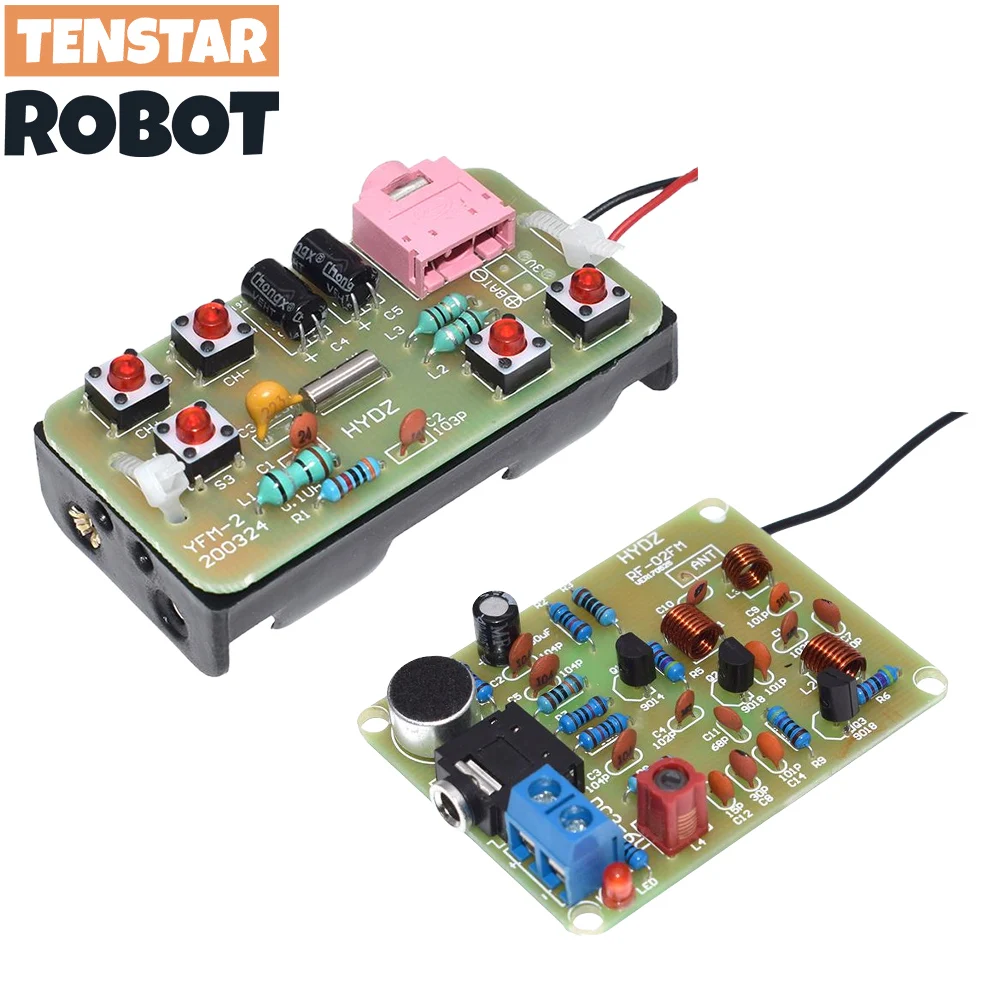 76108MHzFMStereoRadioDIYKitWirelessFMTransmitterandReceiver