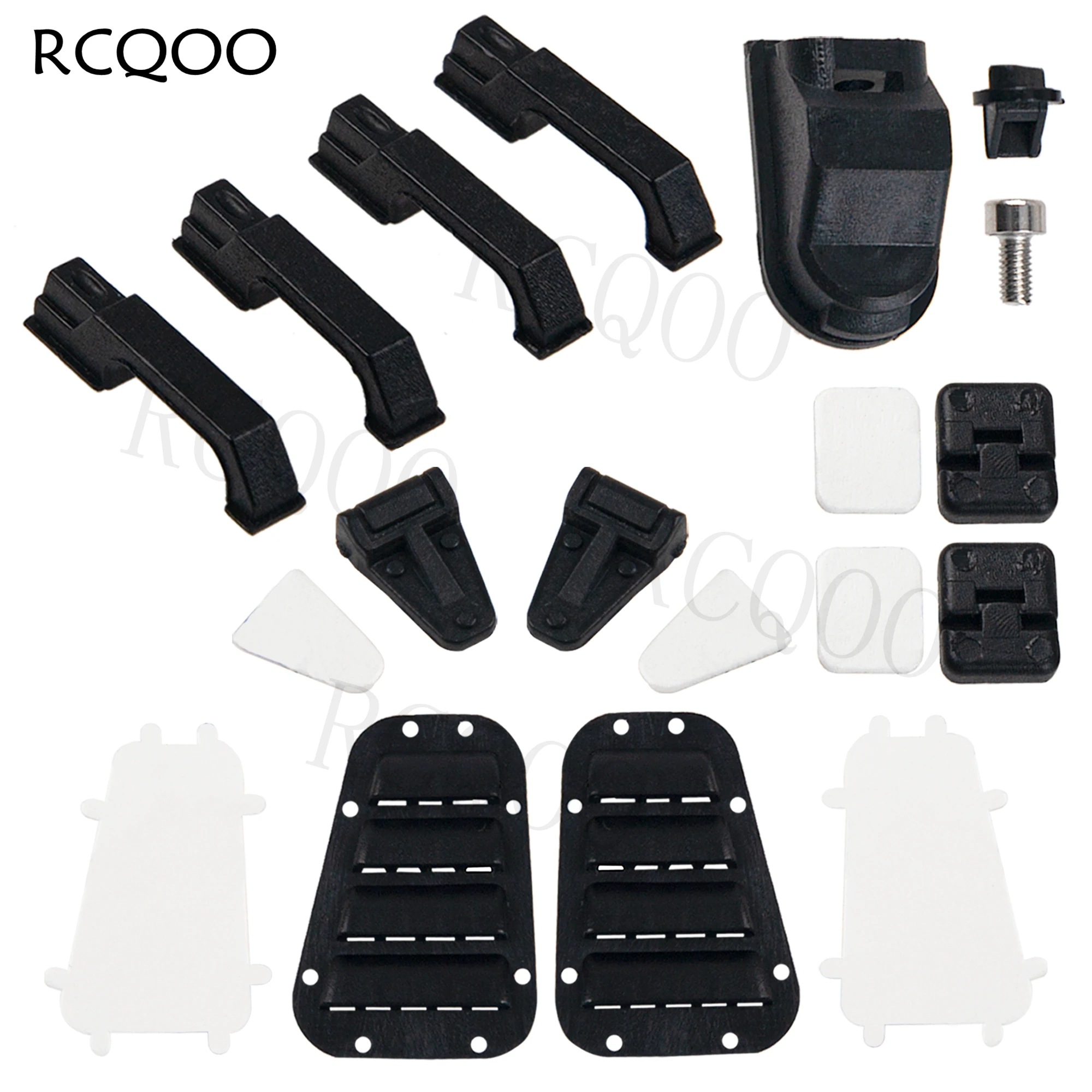 

RC Plastic Door Handle Fuel Tank Cap Door Hinge Hood Grille Cover Grille Decoration Accessories for Traxxas TRX-4 TRX4 1/10 RC