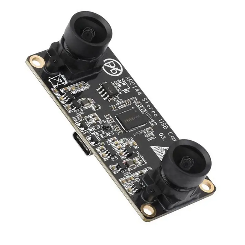 Y14A AR0144 2MP USB2.0 인터페이스 스테레오 USB 카메라 모듈, AR0144 센서 칩, 52mm 베이스라인, 동기화된 동일 프레임 탑재