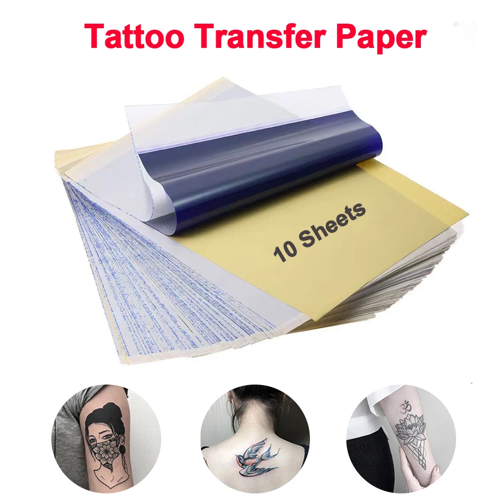 Tattoo Stencil Paper A4 Paper 210*297mm Tattoo Transfer Paper Sheet Copy  Paper for Thermal Printer Tattoo Stencil Machine 10pcs