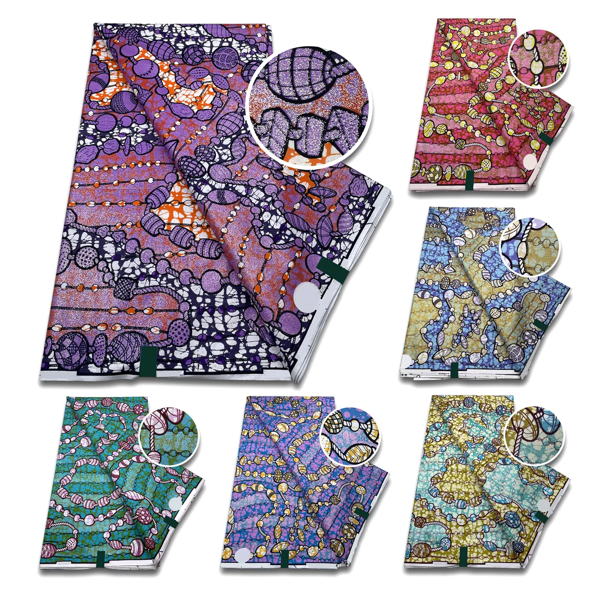 

6 ярдов, африканская блестящая ткань с золотым воском, высокое качество, Нигерия, золото, Анкара, принт воска, модная женская ткань