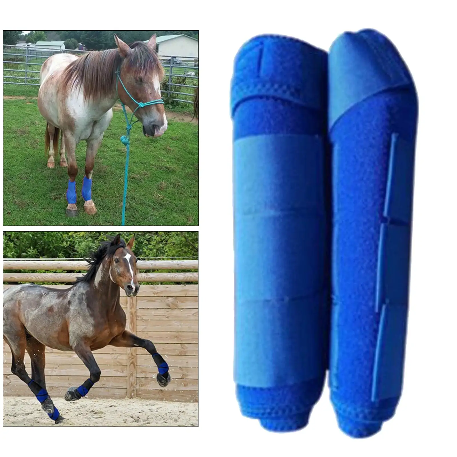 Horse Tendon Boots Equestrain Front Rear Leg Protect Support Brushing Boot 6