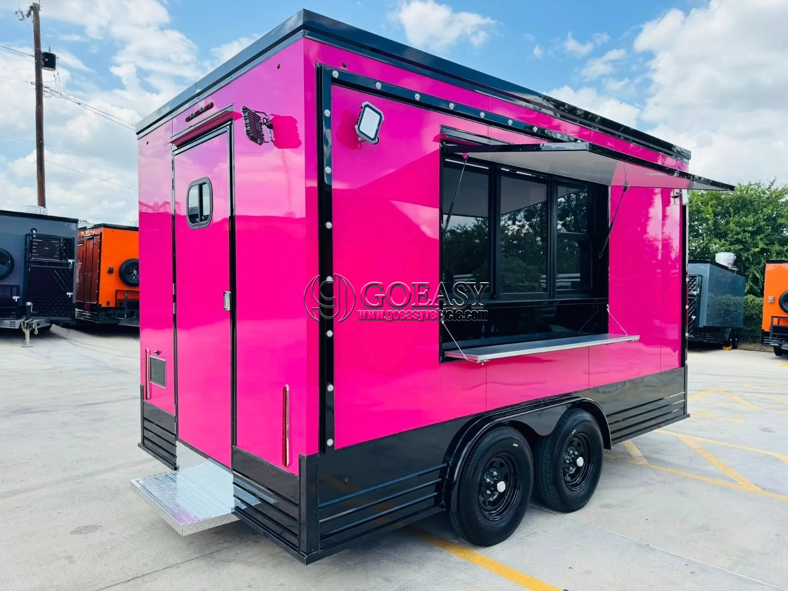 United State Food Truck with Full Kitchen Concession Bbq Food Trailer with Porch Fully Equipped Custom Food Truck 5