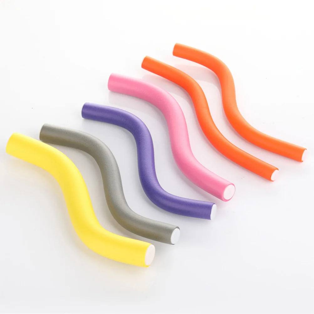 42개 헤어 컬러 고무 내구성이 뛰어난 경량 편리한 헤어 스타일링 롤러 임시 컬링 도구 여성에게 적합