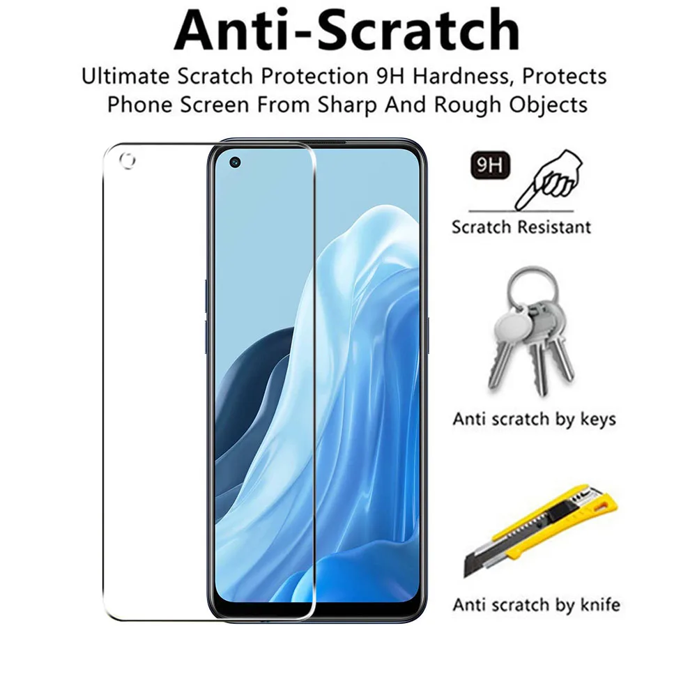 4-in-1 Protective Tempered Glass and Camera Lens Screen Protector