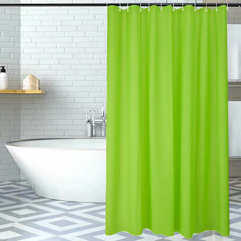 71 x 71 inches PEVA Shower Curtains with rustproof metal grommets and plastic hooks odorless