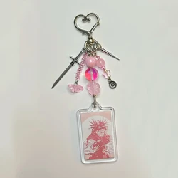 Acrylic Jujutsu Kaisen Keychain - Adorable DIY Ornament (1 JJK pink)
