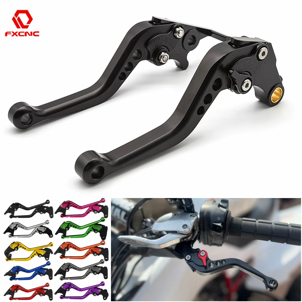 

For BMW HP2 Enduro/Megamoto K1200R K1200S K1300R K1600GT R1200R R1200S R1200GS Adv CNC Motorcycle Adjustable Brake Clutch Lever