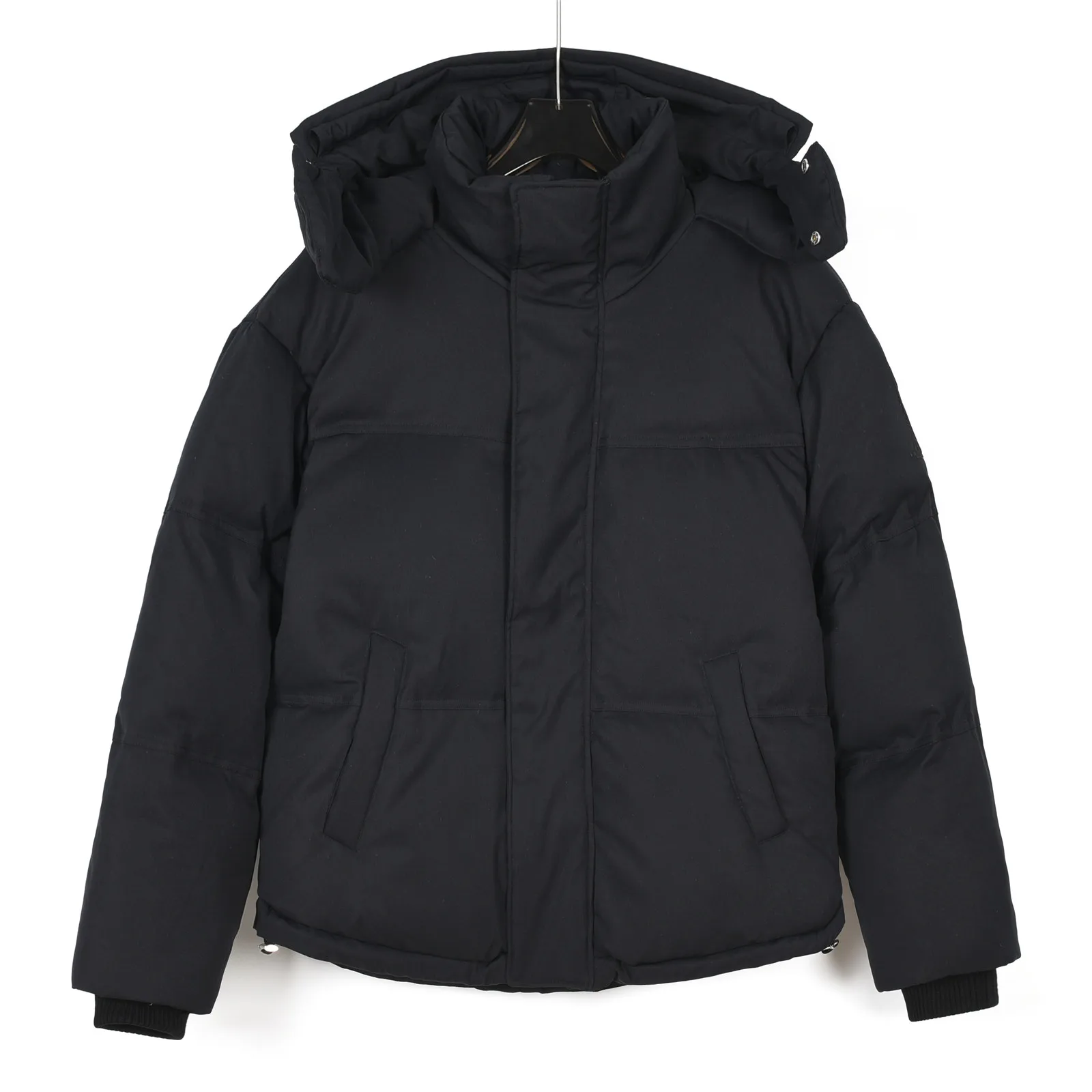 

AMII 2023 Korean Version Zipper Bread Coat Solid Color Short Stand Collar Small Cotton-Padded Woman Simple Loose