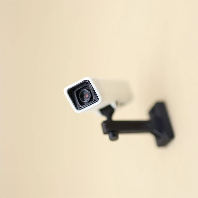 Offre Spéciale : Caméra de Surveillance Miniature à l'Échelle 1/12 pour Décoration de Maison de Poupées, Accessoire Micro-Scène pour Poupées Domestiques 1