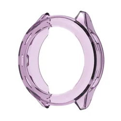 Transparent TPU Protective Case - Anti - Scratch Watch Frame Bumper Shell Accessory - Forerunner 70 (Transparent purple)