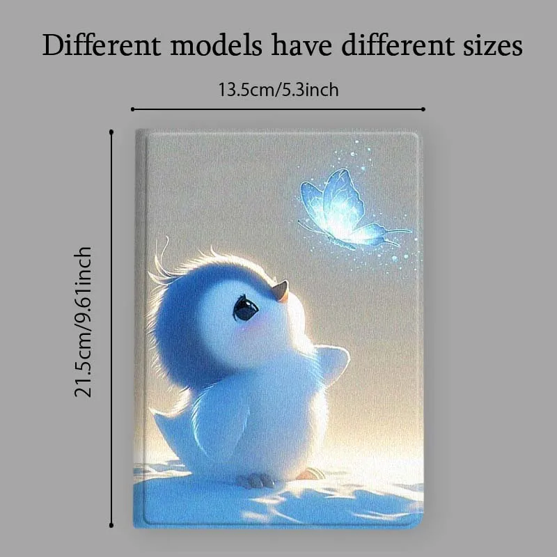 Cartoon Penguin Butterfly Tablet Case