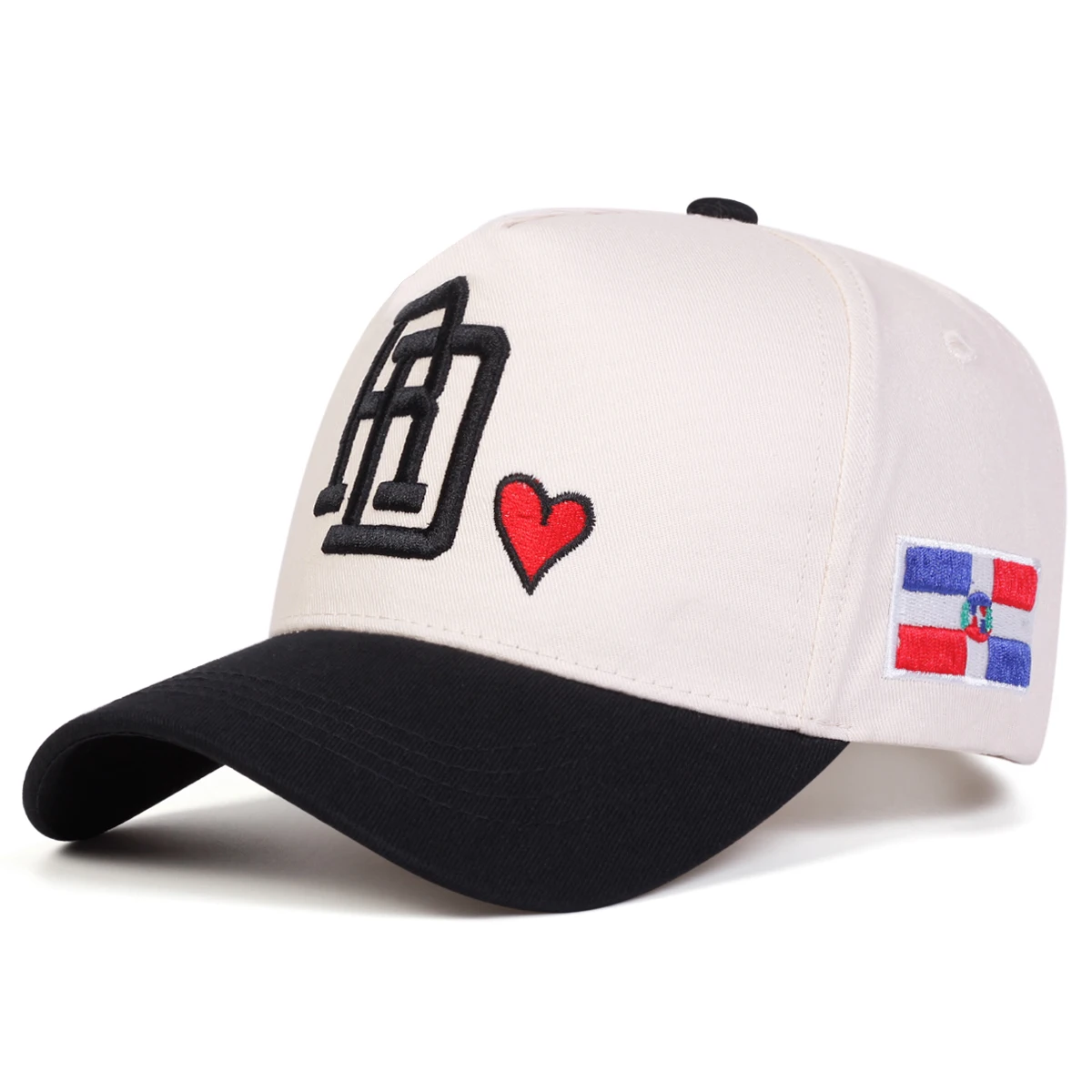 Unisex RD Letter Love Stickerei-Baseballmützen für Frühling und Herbst, verstellbare Freizeitmützen für den Außenbereich, Sonnenschutzhut, Sportmütze – Detail 2