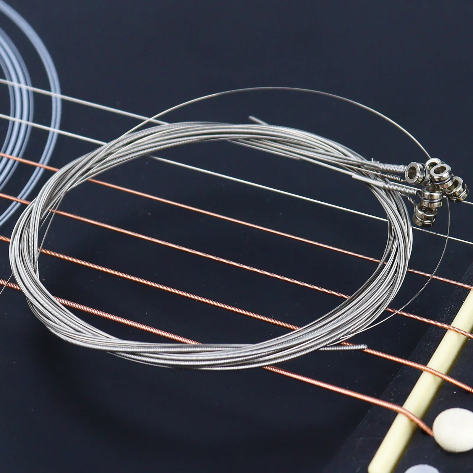 Description Picture 6 of item6-Piece Set Electric Guitar Strings - Nickel-Plated High Carbon Steel - Ideal for Beginners, Various Music Styles.