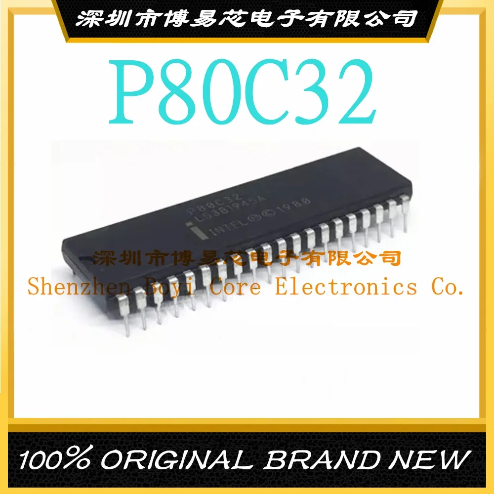 P80C32 80C32 new original microcontroller chip plug-in DIP-40 IC  (MCU/MPU/SOC)