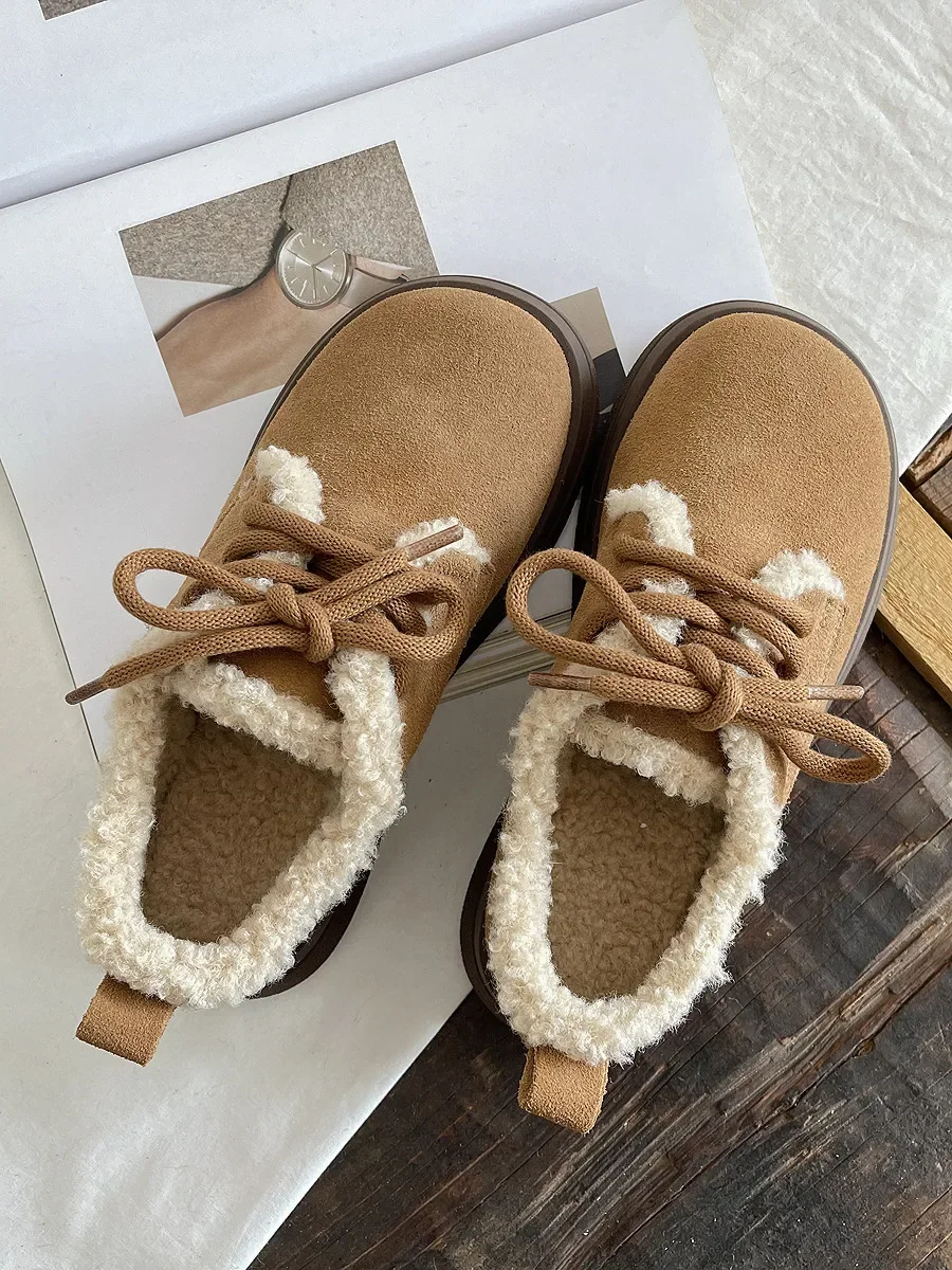 Careaymade-Genuine leather women's boots fur snow boots with fur